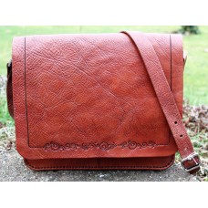 Handmade VGP Leather Messenger Bag.